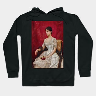 Lady in White by Julius LeBlanc Stewart Hoodie